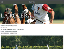 Tablet Screenshot of lapolera.com
